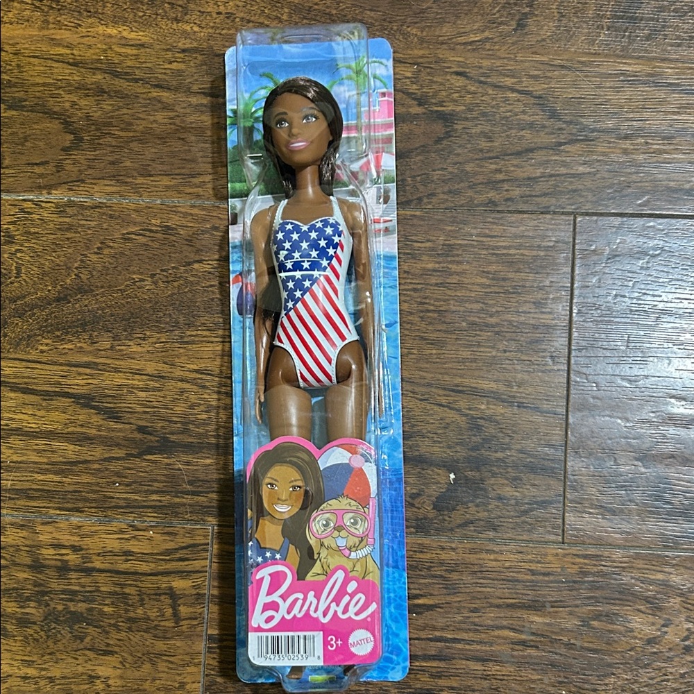 Barbie Beach Doll NIB | Patriotic Swimsuit | Giftable Collector